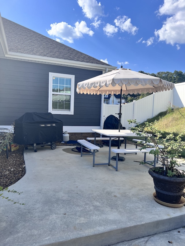 view of patio / terrace with grilling area