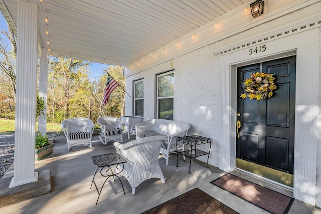 view of patio / terrace featuring a porch