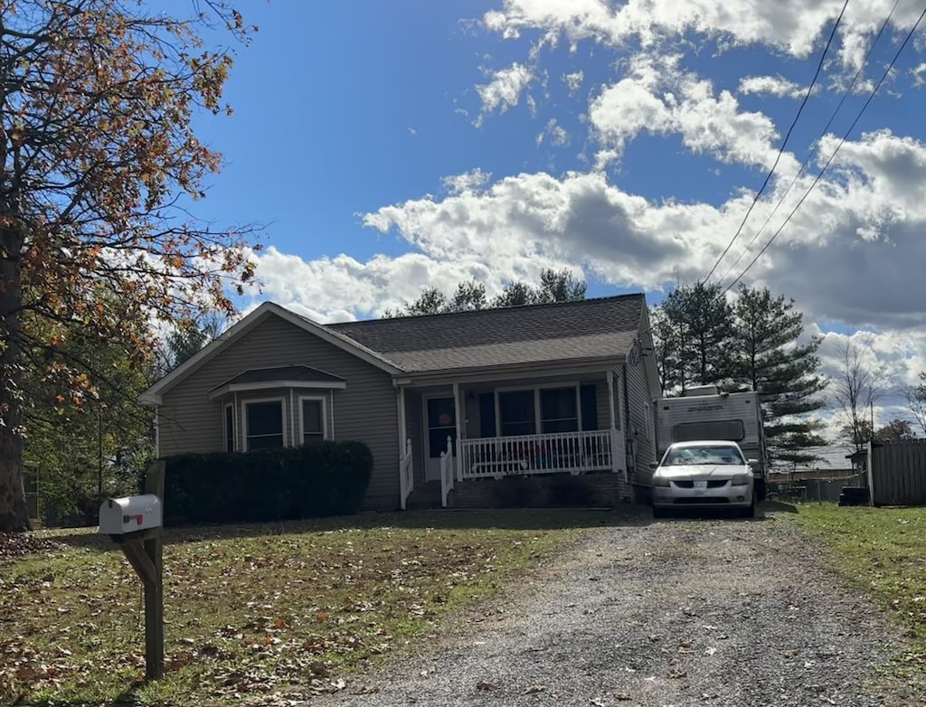 view of front of home with a porch