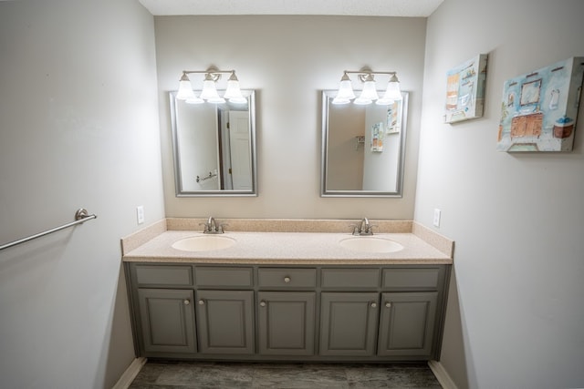 bathroom with vanity