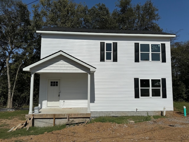 view of front of home