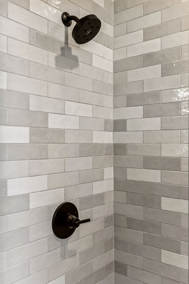 room details featuring tiled shower