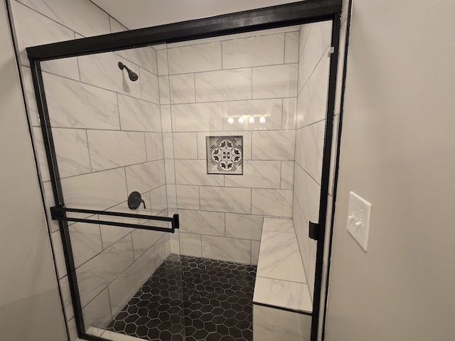 bathroom with walk in shower