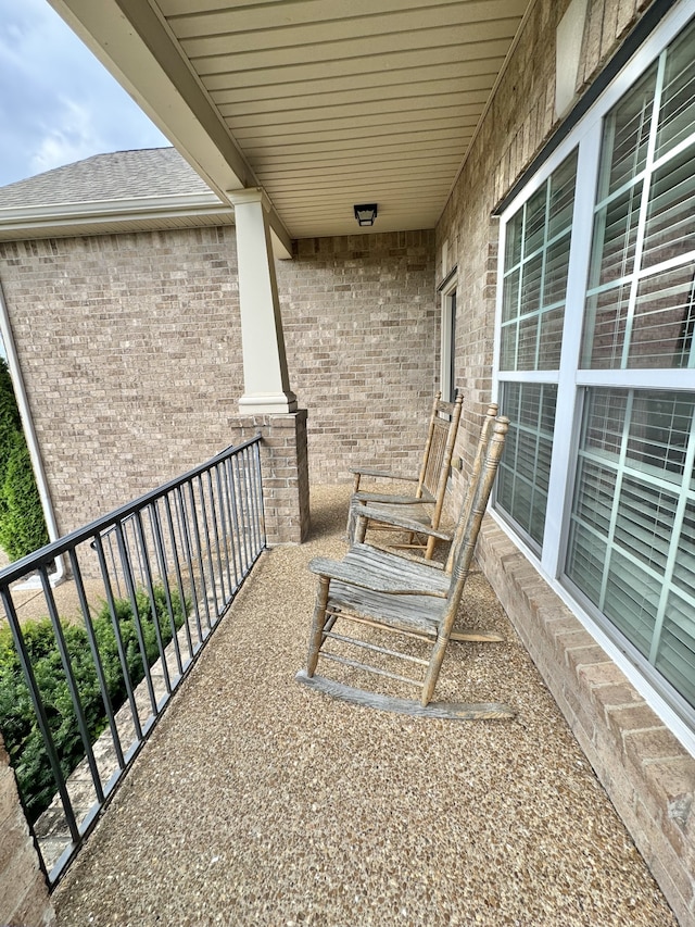 view of balcony