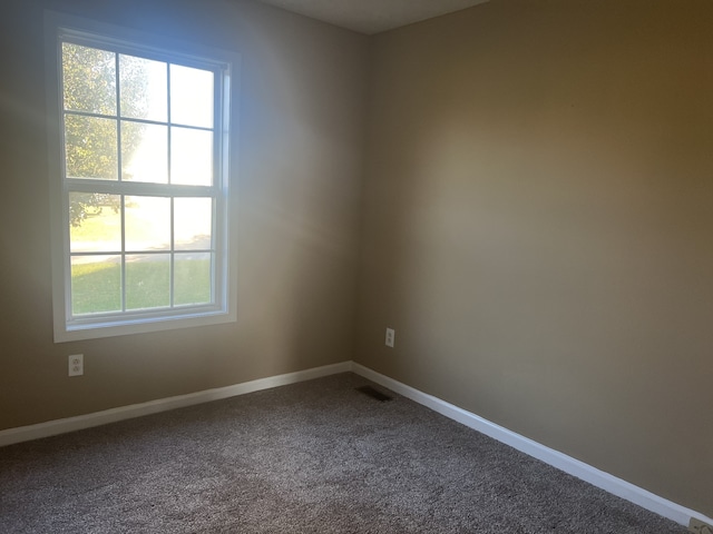 spare room featuring carpet