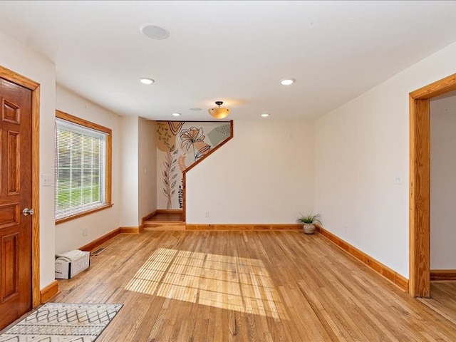 interior space featuring light hardwood / wood-style floors