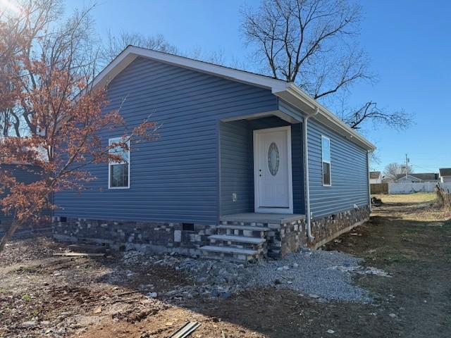 view of front of home