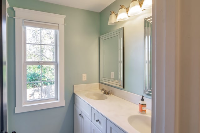 bathroom with vanity