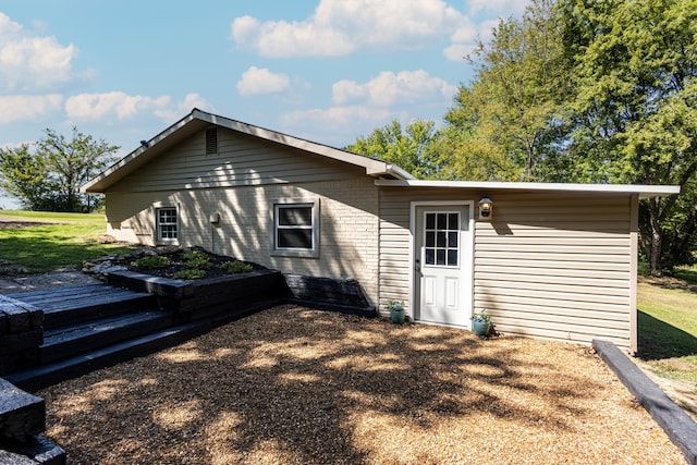 view of rear view of property