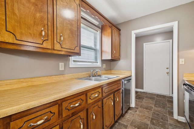 kitchen featuring sink and appliances with stainless steel finishes