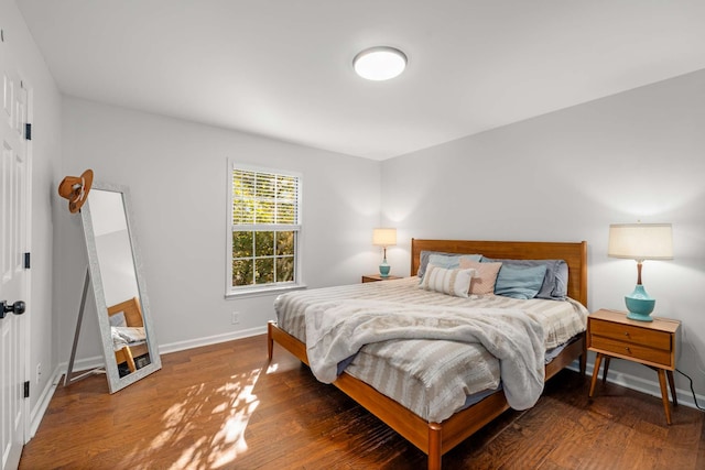 bedroom featuring hardwood / wood-style floors