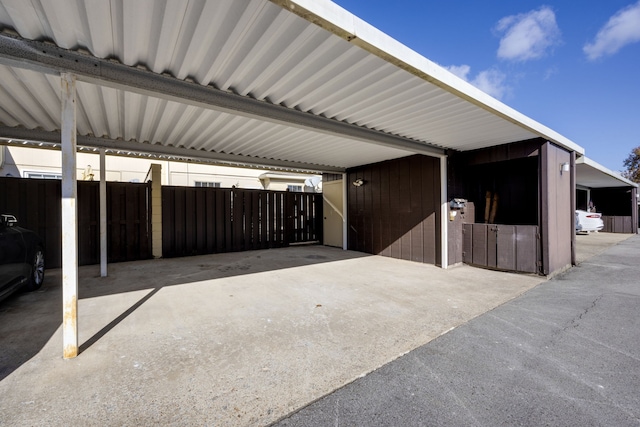 view of stable