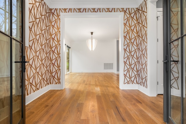 entryway featuring light hardwood / wood-style floors