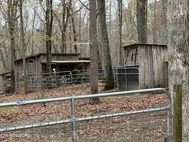 view of horse barn