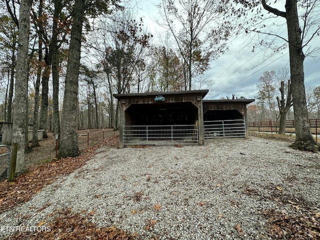 view of outbuilding