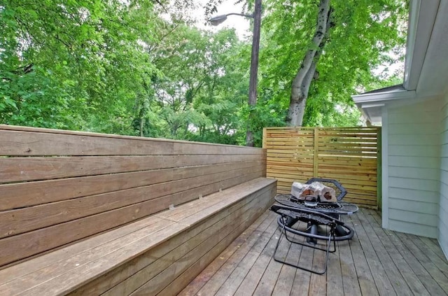 view of wooden terrace