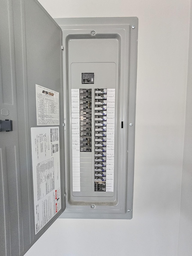 utility room with electric panel