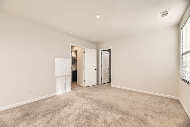 view of carpeted empty room