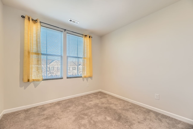 view of carpeted empty room