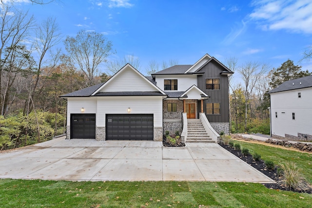 view of front of home featuring a garage