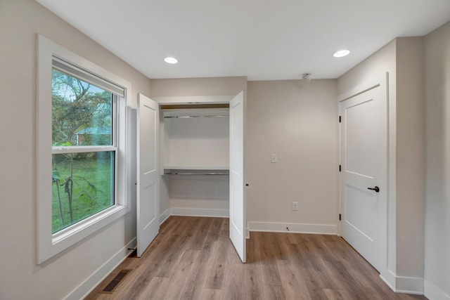 closet featuring visible vents