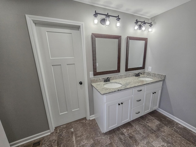 bathroom featuring vanity