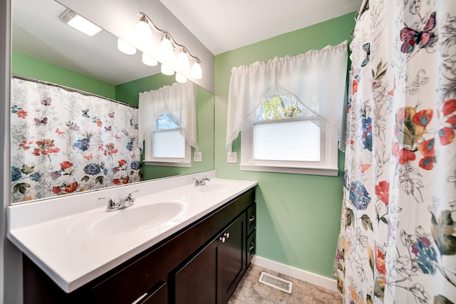 bathroom with vanity