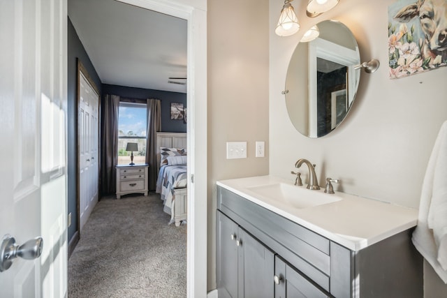 bathroom featuring vanity