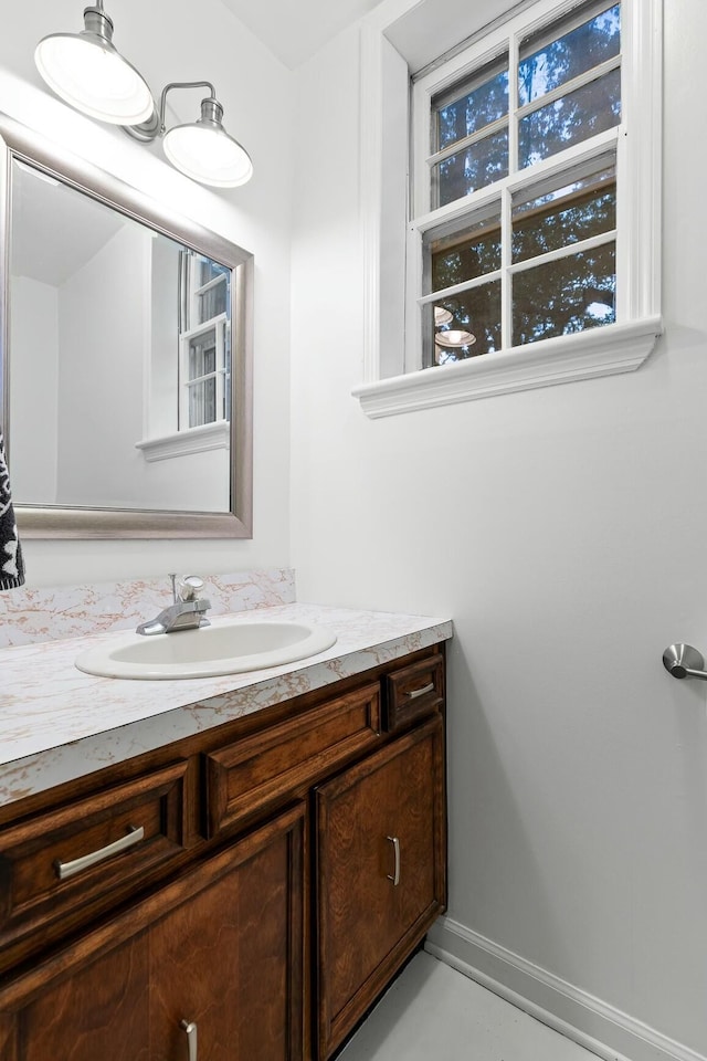 bathroom featuring vanity