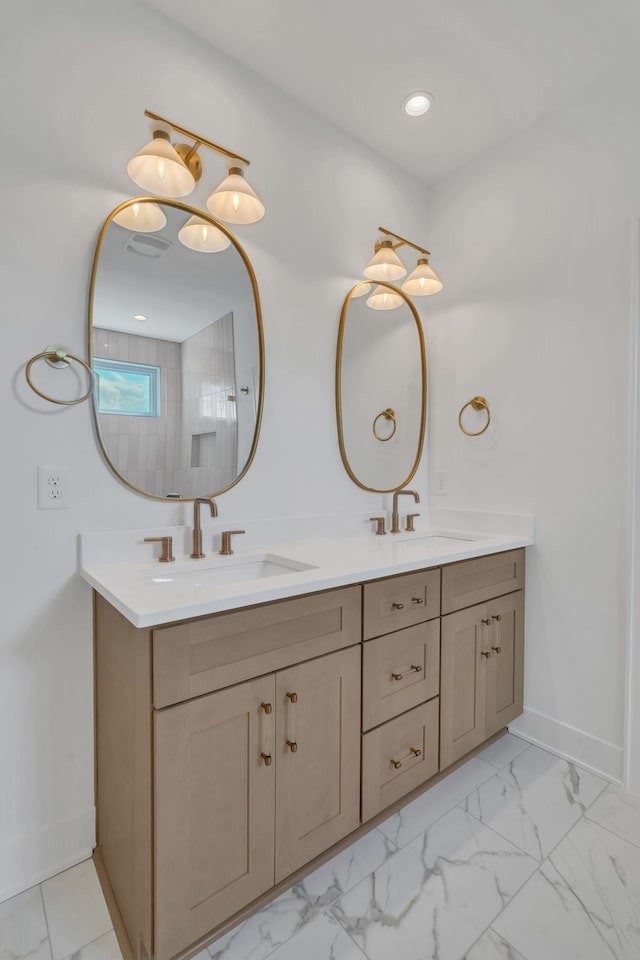 bathroom with vanity