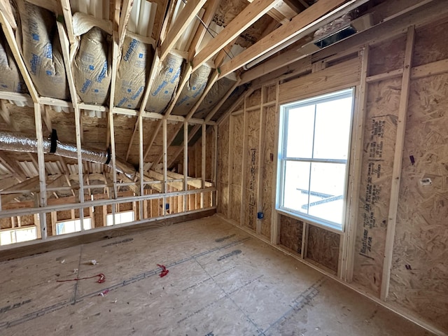 view of attic