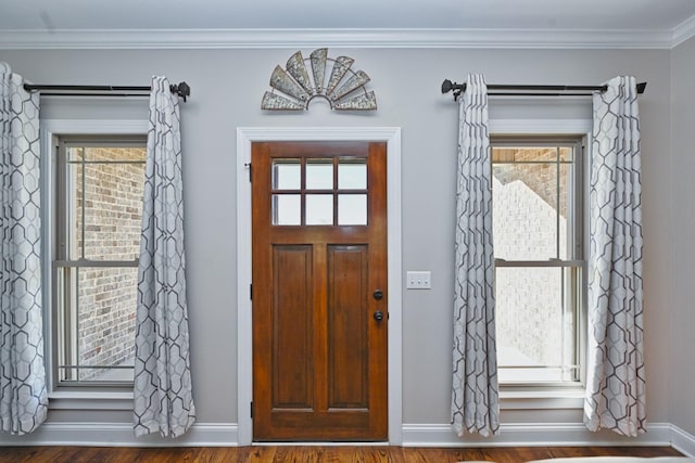 2189 Double Branch Rd, Columbia, TN 38401 - foyer entrance with plenty of natural light, wood finished floors, ornamental molding, and baseboards