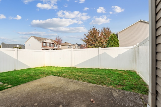 view of yard featuring a patio