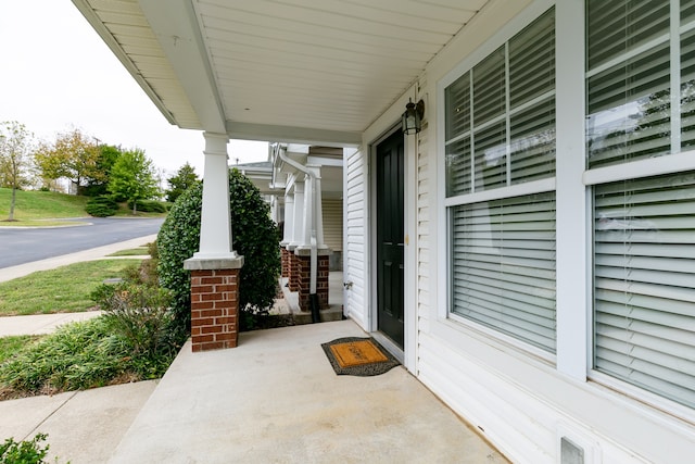 view of patio / terrace featuring a porch