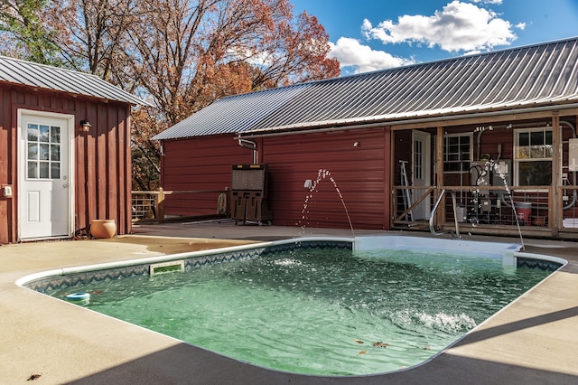 view of pool