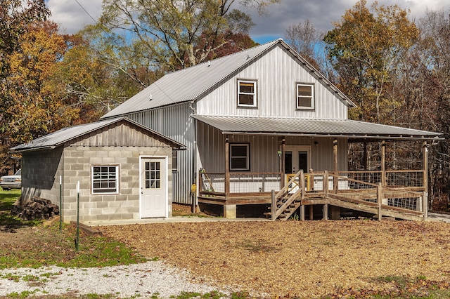 view of front of house featuring french doors