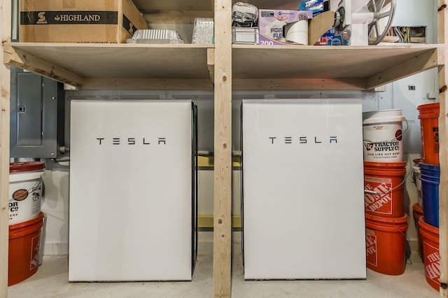 utility room featuring electric panel