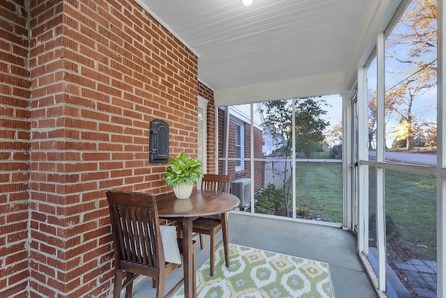 sunroom featuring a wealth of natural light