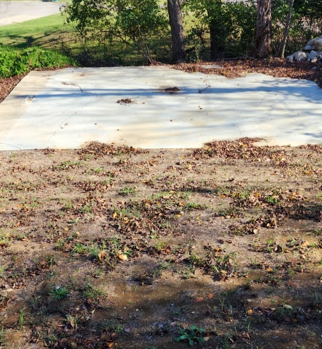 view of storm shelter