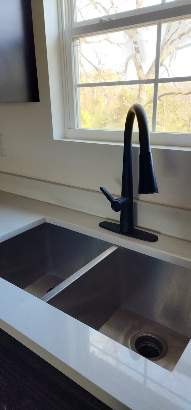 interior details featuring sink