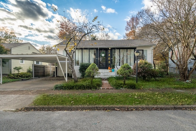 bungalow with a carport