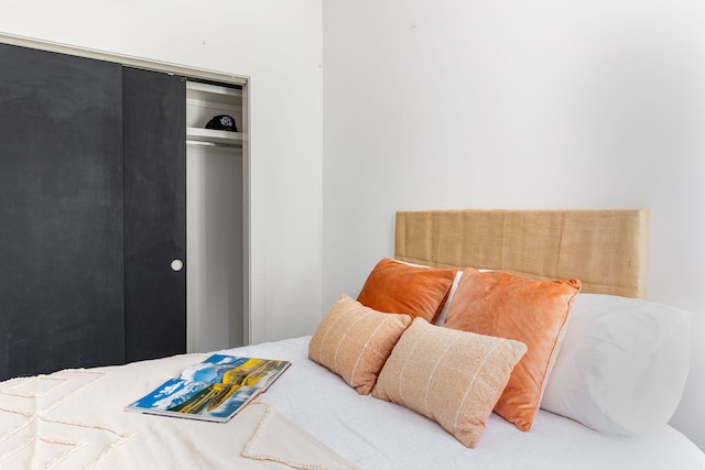 bedroom with a closet