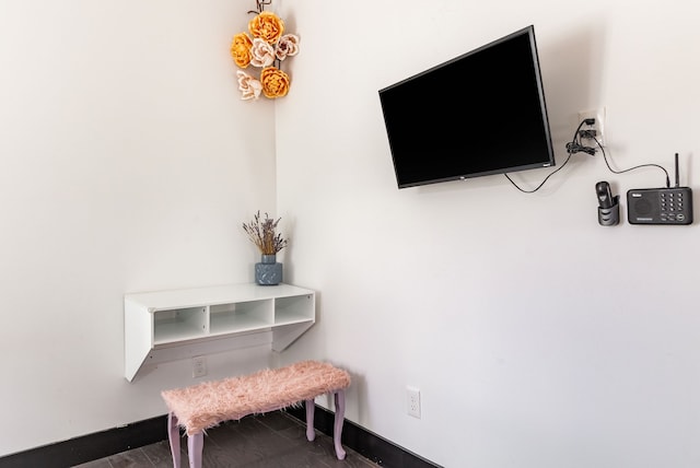 room details featuring hardwood / wood-style flooring