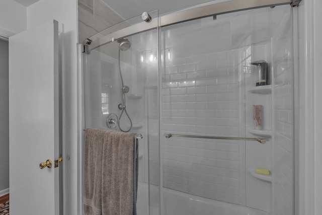 bathroom with an enclosed shower