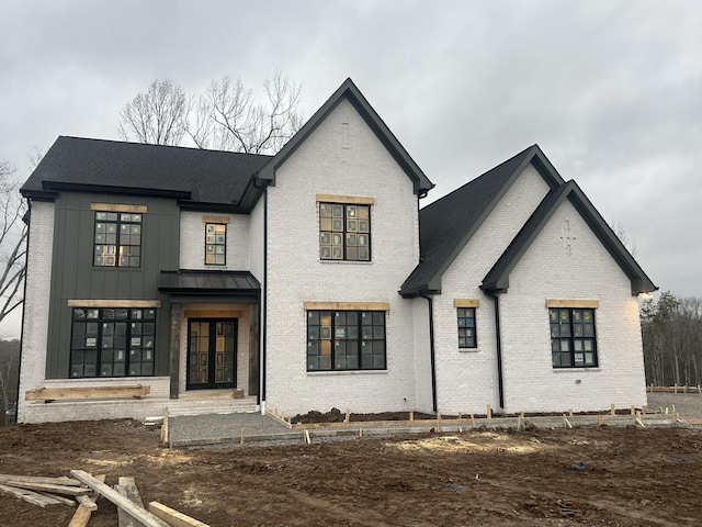 view of front of home with french doors