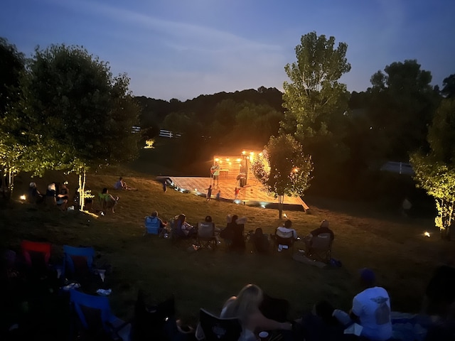 view of nature at dusk