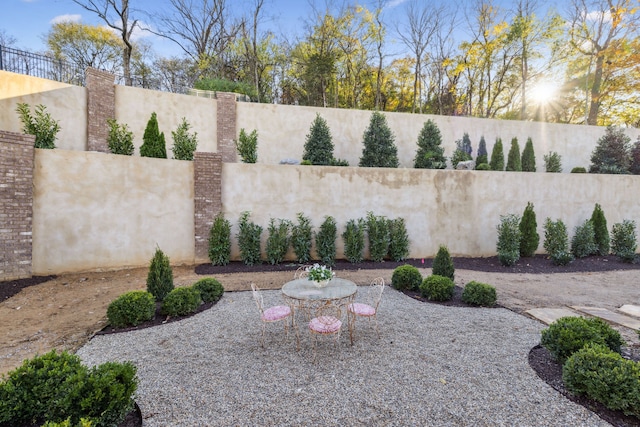 view of yard featuring a patio area