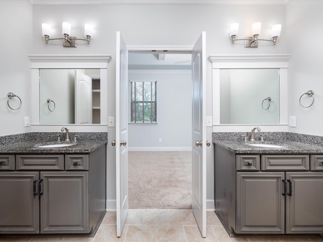 bathroom featuring vanity