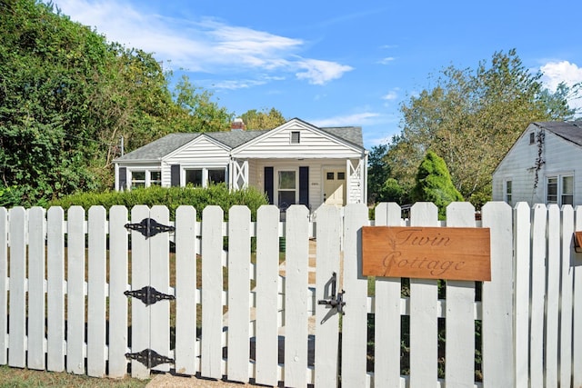 view of front of home