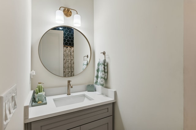 bathroom featuring vanity